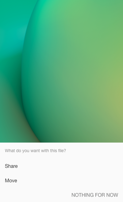 Action Sheet (Android)